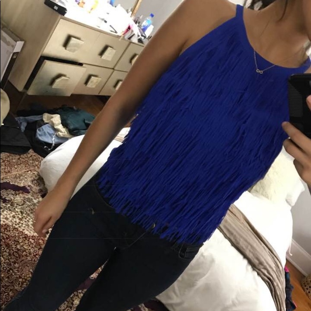 Leeli + Lou fringe top